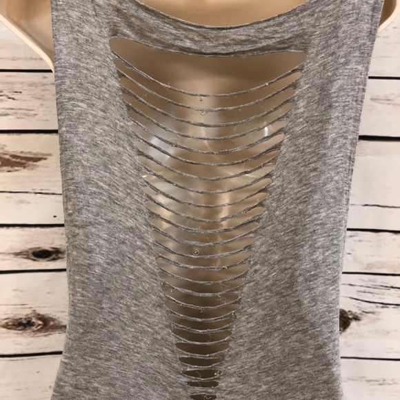 Distressed Gray Tank - Picture 2 of 2